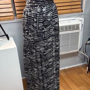 Heart Soul Black and White Wide Leg Pants